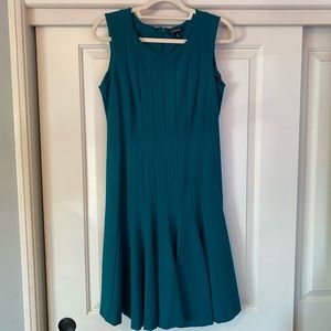 Teal Lands End Dress and Sweater Set